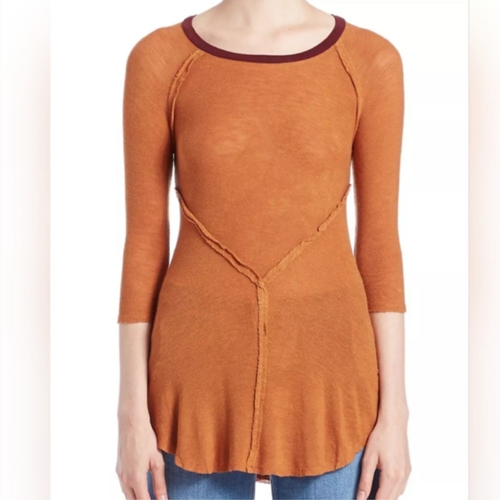 Intimately Free People Rust Orange ‘Weekends Layering Top’ - Picture 3 of 8